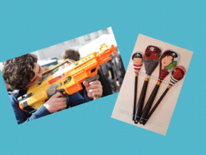 Nerf Wars & Pirate Spoon Puppets
